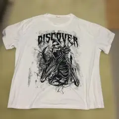 ROMWE スカル バラ プリント Tシャツ ホワイトのサムネイル