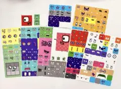 number blocks シール 7枚セット 1~100 表情