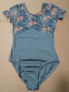 お値下げしました♡花柄ショートスリーブレオタード　大人Мサイズ