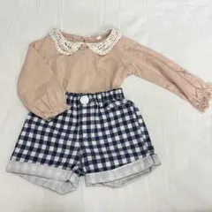 長袖シャツとショートパンツセット80㎝