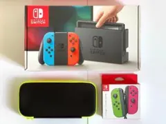 【Switch 本体（付属品完備）＋追加Joy-Con+公式ケースセット】
