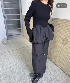 cygne シーニュ スカラップケープsophie ポンチョ グレー サイズ1