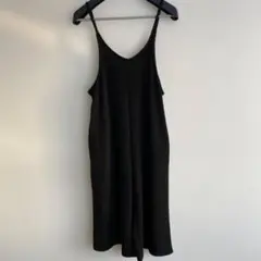 キャミソールワイドパンツ Mサイズ ブラック