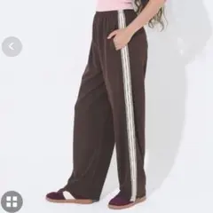 coca サイドラインジョーゼットパンツ M