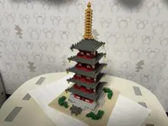ナノブロック　五重塔　デラックスエディション