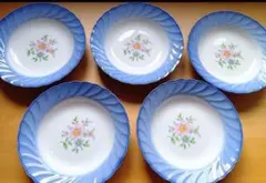 昭和レトロ　カレー皿　パスタ皿　5枚セット