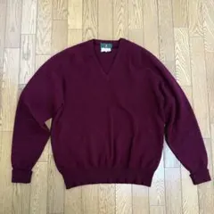 CLUB ROOM カシミヤ100% Vネックニット スコットランド製