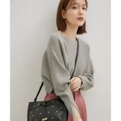 VIS ハイゲージドルマンニットプルオーバー