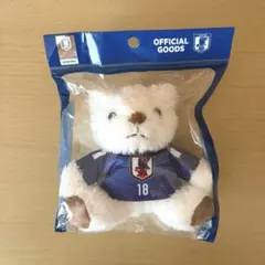 サッカー日本代表　ユニフォームベアキーホルダー　上田綺世　18