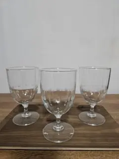 ステムグラス　ドット模様　3個セット