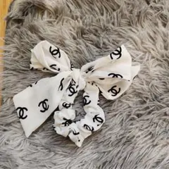 CHANEL CCロゴ ヘアバンド&シュシュセット