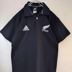 adidas ALL BLACKS 2003 ラガーシャツ - メルカリ