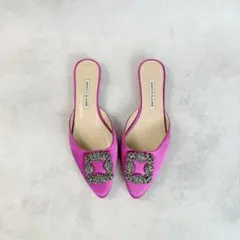 MANOLO BLAHNIK メイセール 37 ピンク - メルカリ