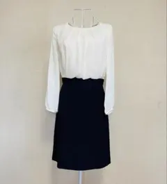 【未使用】NATURAL BEAUTY BASICワンピース　S ネイビー