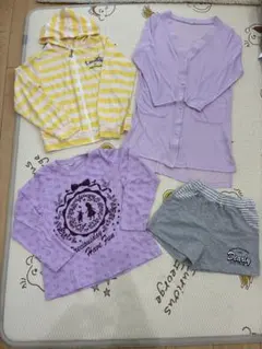 140cm キッズ服4点セット春夏秋（カーディガン•Tシャツ•ハーフパンツ）