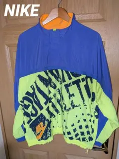 90's Nike グラフィックプリント プルオーバー　ナイロンジャケット