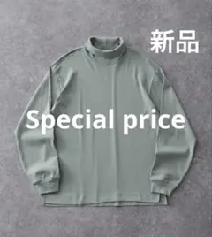 新品　モノマート　オーバーサイズフライスタートルネック　長袖カットソー