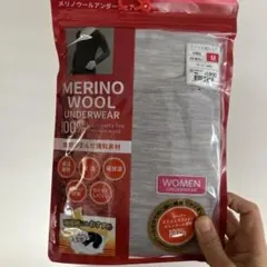 ワークマン　 100% メリノウール長袖　 Mサイズ　グレー　インナー