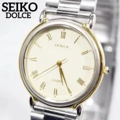 美品 1993年製 SEIKO セイコー ドルチェ メンズ ローマ数字 新品電池