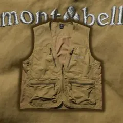 mont-bell ネイチャーガイド ライトベスト ベージュ 短丈 アウトドア