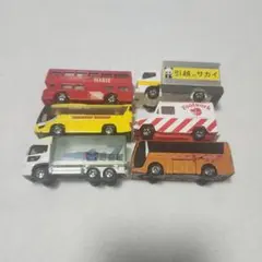 トミカ ミニカー 6台セット 運送会社 バス トラック