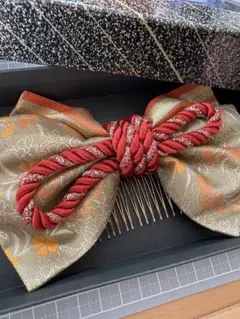 即日発送 即購入⭕️入学式オレンジ系リボン髪飾り 春 入学式