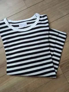 agnès b. ボーダー柄長袖Tシャツ T2