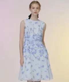 Tocca トッカ　BELLE FLEUR ベルフルール　ワンピース　ブルー　2