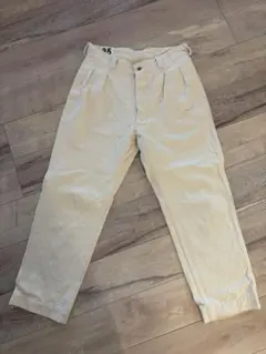 ☆美品☆WAIPER M-52 ツータック チノトラウザー ナチュラルのサムネイル