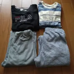 ユニクロ　FILA フリースパジャマ　140