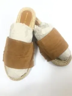 Oriental Traffic フリンジ フラットサンダル L