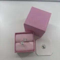 Swarovski イーブルアイ&ハムサハンド リング ピンクゴールド - メルカリ