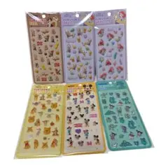 ぷくぷくシール ディズニー　6点