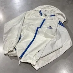 80s デサント製 adidas 短丈 ナイロンジャケット テック y2k 平成