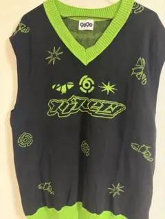 9090 ノースリーブ Vネック ニット