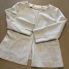 【未使用】NATURAL BEAUTY BASIC ノーカラージャケット M