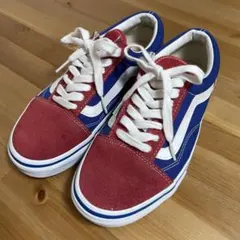VANS ヴァンズ オールドスクール トリコロール 赤 青 白 23.5cm