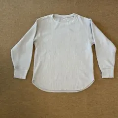 【美品】ユニクロ ワッフルクルーネックT長袖