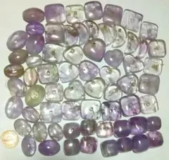 特大 アメジスト ビーズ ムーン ハート パワーストーン