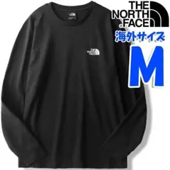 ノースフェイス ロンT 長袖Tシャツ 黒 海外M 日本L相当 新品SD