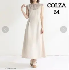 Honeys ハニーズ コルザ 後リボンワンピース は春夏 ベージュ M