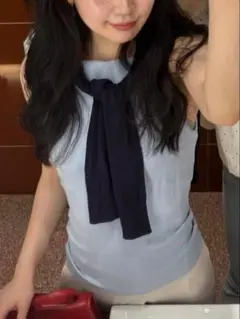 ZARA 水色キャミソール