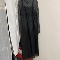 しまむら　シースルーキャミワンピ