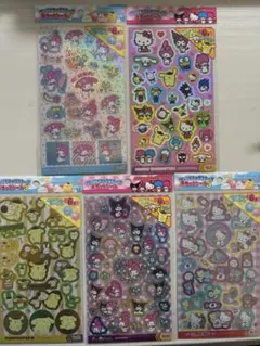 【早い者勝ち‼︎】サンリオキャラクター デコレーションシール 5シートセット