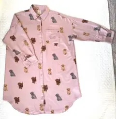 GELATO PIQUE トイプードルさん柄　ルームウェア ロングタイプ　ピンク