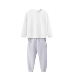 2点セット トレーナー1枚 と ズボン1枚 グレー 120cm 体育 体操服