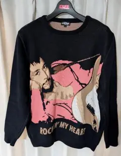 矢沢永吉 黒カシミアセーター ( Rockin’Ｅ ) グッズ 矢沢永吉ROCKIN' MY HEART セーター - メルカリ