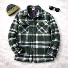 【Slyde】フランネル チェック シャツ メンズ M 厚手 ネルシャツ