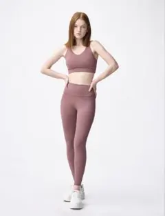 GU ACTIVE ピンク Mサイズ タイツ ソフトコンフォートレギンス