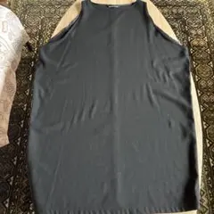 mizuiro ind 黒ボートネックジャンバースカート コクーン型